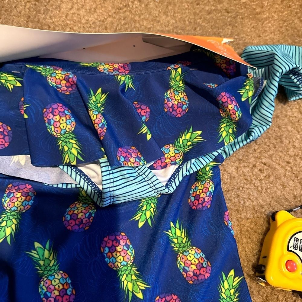 New UV Skinz Kids 3 Pc Swimwear Set Hat Rashguard Top and Swim Skirt Size 3T - Picture 8 of 9